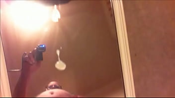 [Mirror, Cums, Cum] Uncut Cock Cums On Mirror